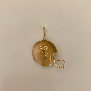14k Golf Raiders NFL Helmet Charm